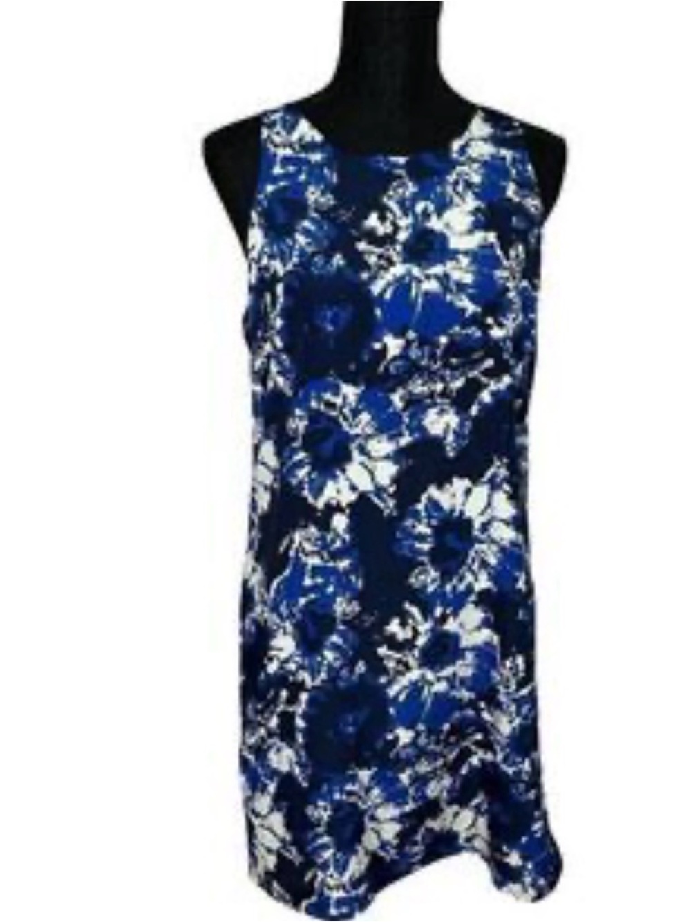 Piperlime Blue and White Floral Sleeveless Mini Dress